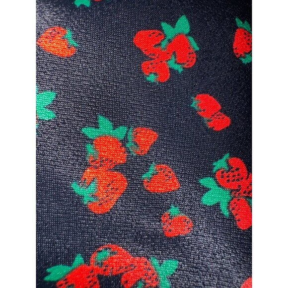 Anthropologie The Tilda Slip Dress Strawberry Print Bias Cut M - Picture 7 of 8